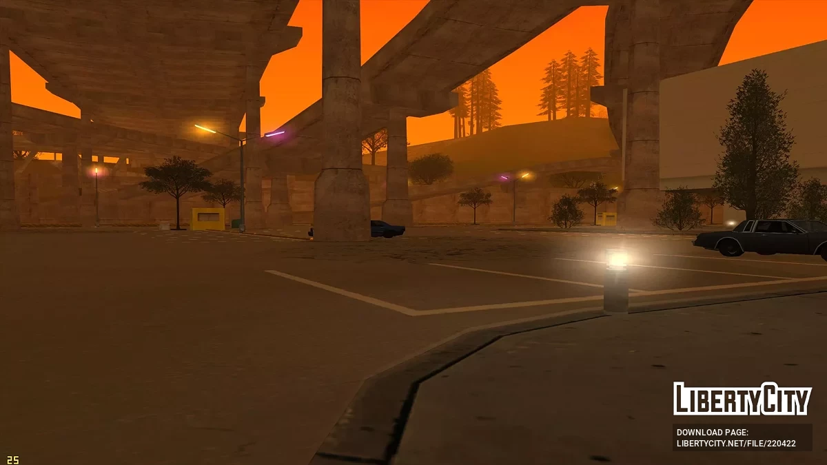 Улучшенная парковка в районе Мулхолланд / GTA San Andreas