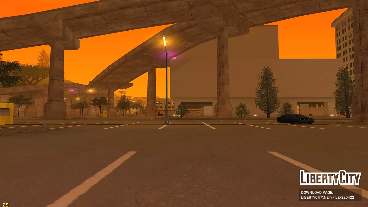 Улучшенная парковка в районе Мулхолланд / GTA San Andreas