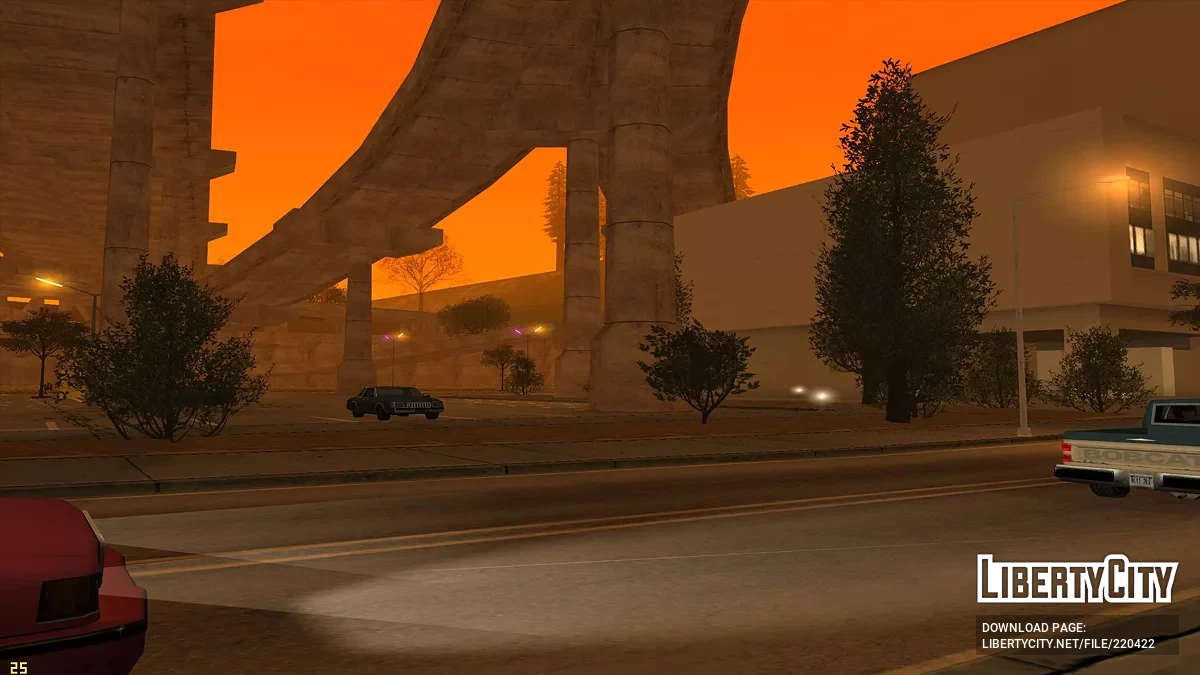 Улучшенная парковка в районе Мулхолланд / GTA San Andreas