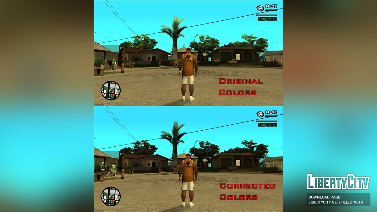 Нейтральные цвета для растительности от INSANITY / GTA San Andreas