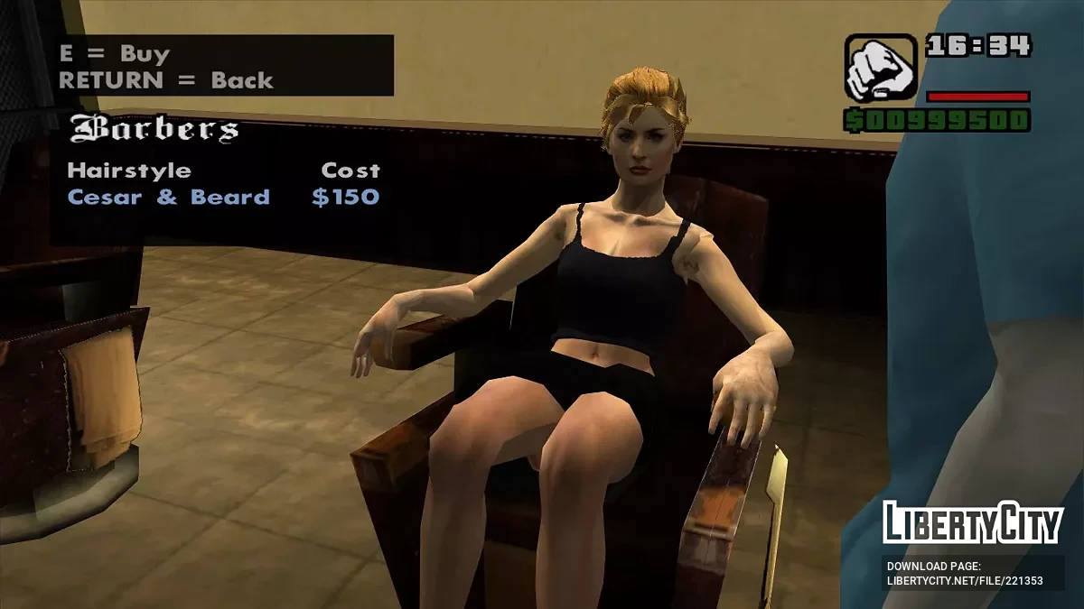 Мона Сакс вместо Сиджея / GTA San Andreas
