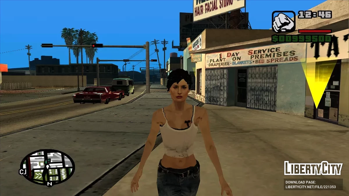 Мона Сакс вместо Сиджея для GTA San Andreas