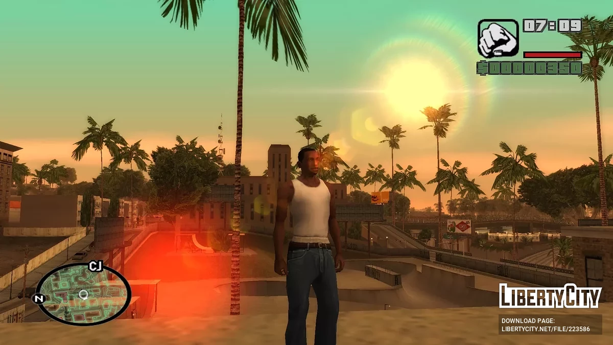 Isolines Neon Radar Map / GTA San Andreas