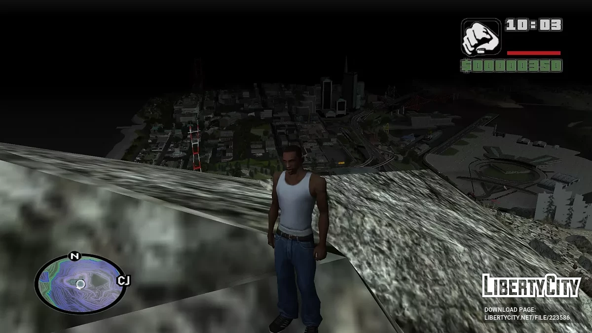 Isolines Neon Radar Map / GTA San Andreas