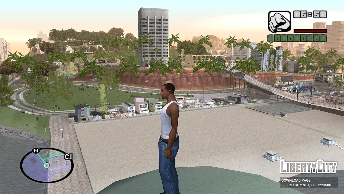 Isolines Neon Radar Map / GTA San Andreas