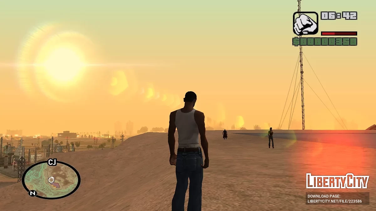 Isolines Neon Radar Map / GTA San Andreas