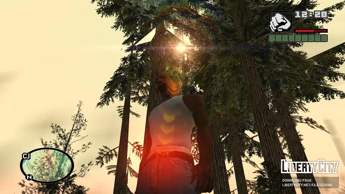 Isolines Neon Radar Map / GTA San Andreas