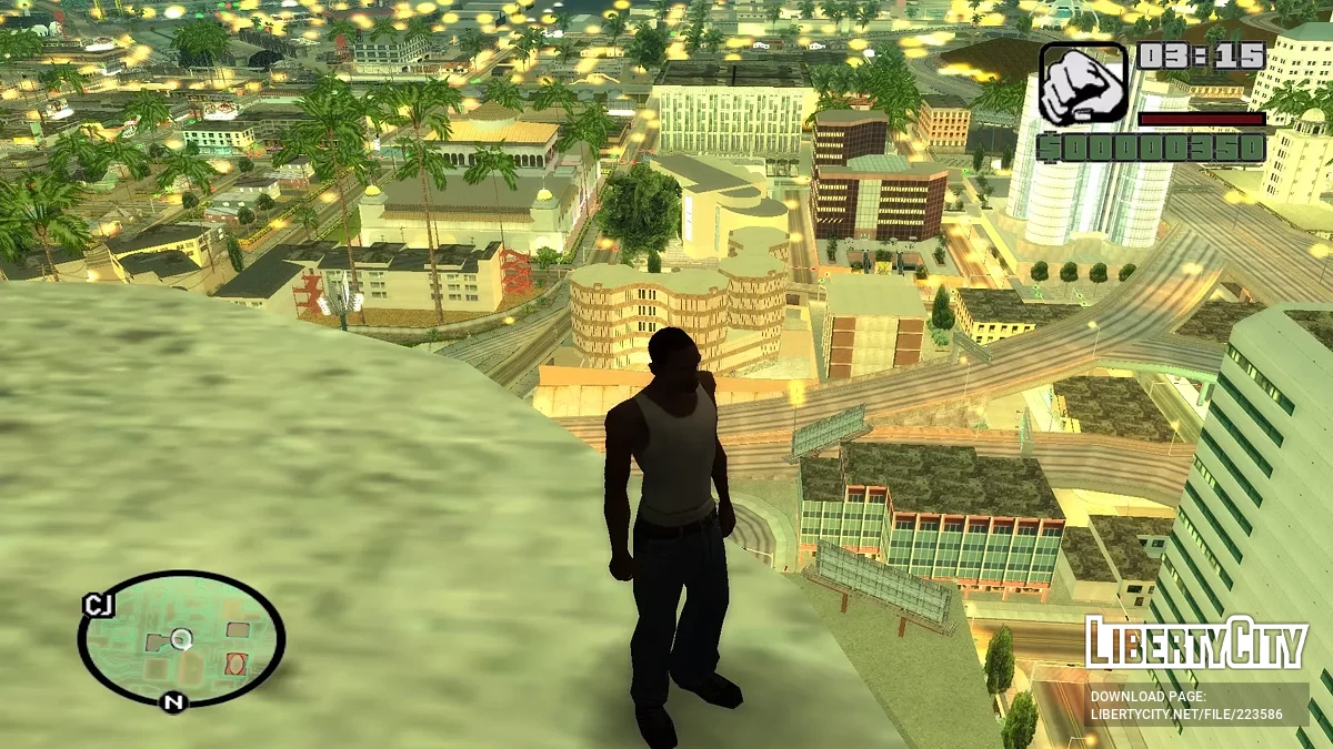 Isolines Neon Radar Map / GTA San Andreas