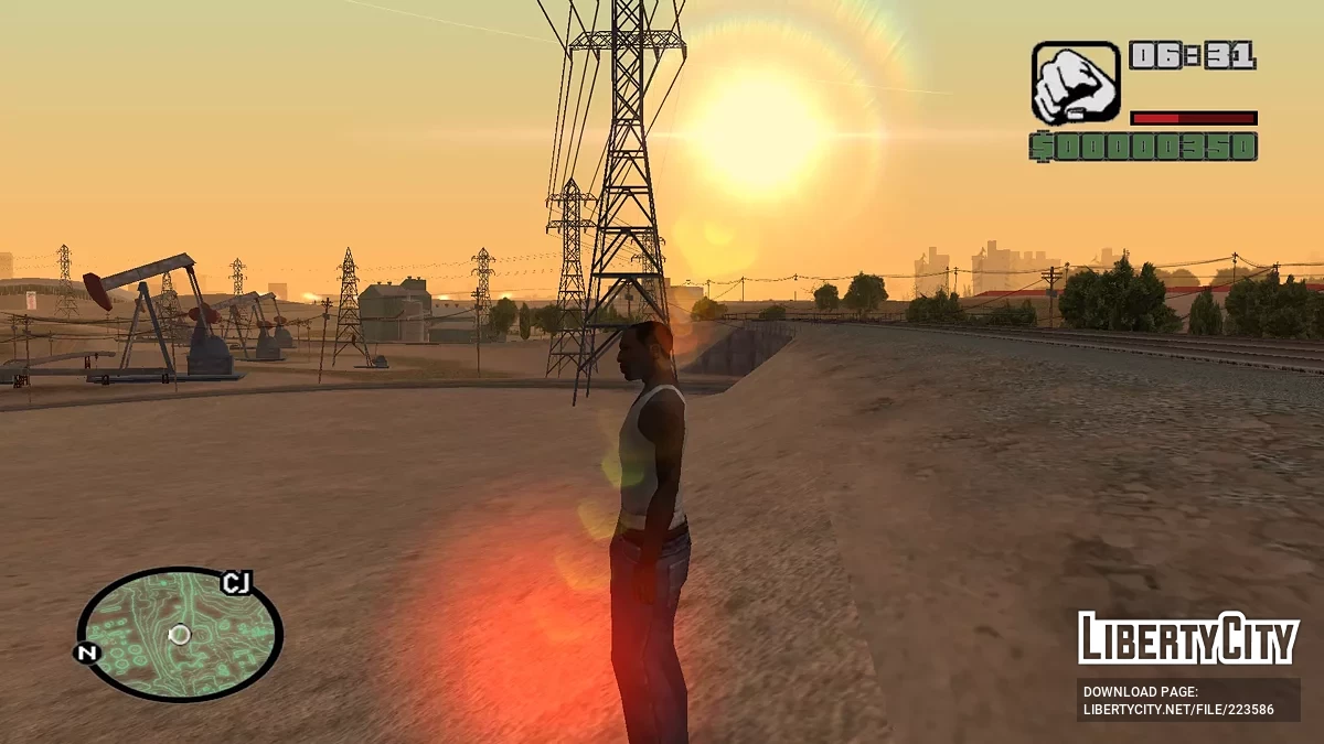 Isolines Neon Radar Map / GTA San Andreas