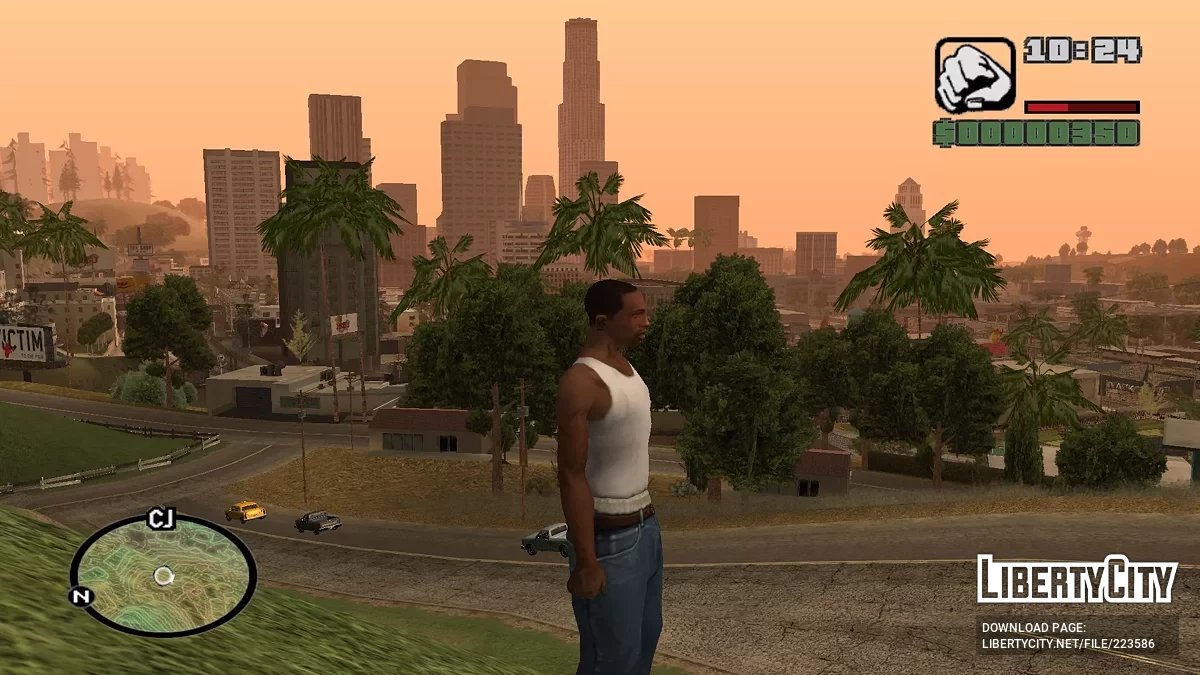 Isolines Neon Radar Map / GTA San Andreas