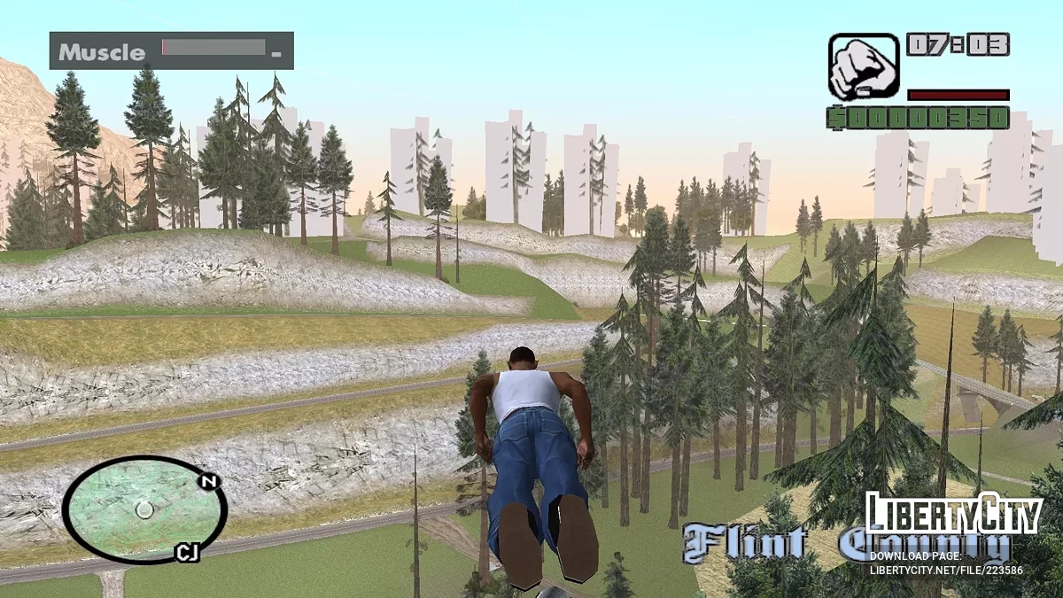 Isolines Neon Radar Map / GTA San Andreas