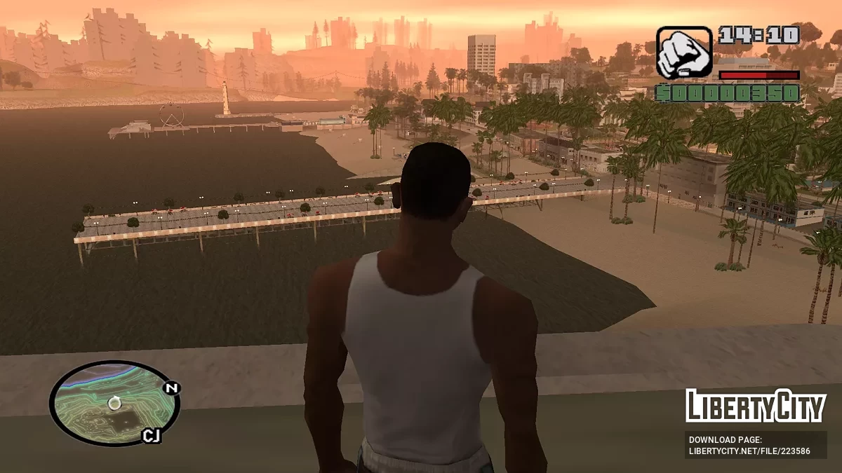 Isolines Neon Radar Map / GTA San Andreas