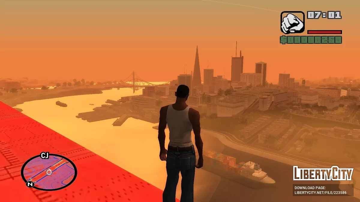 Isolines Neon Radar Map / GTA San Andreas