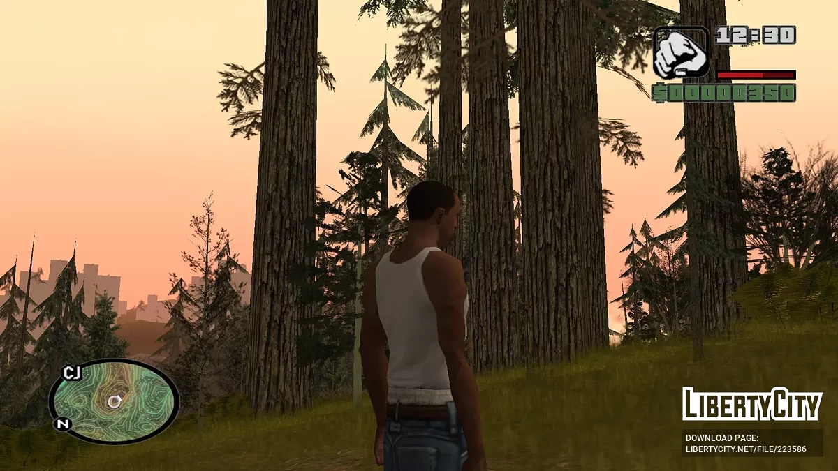 Isolines Neon Radar Map / GTA San Andreas