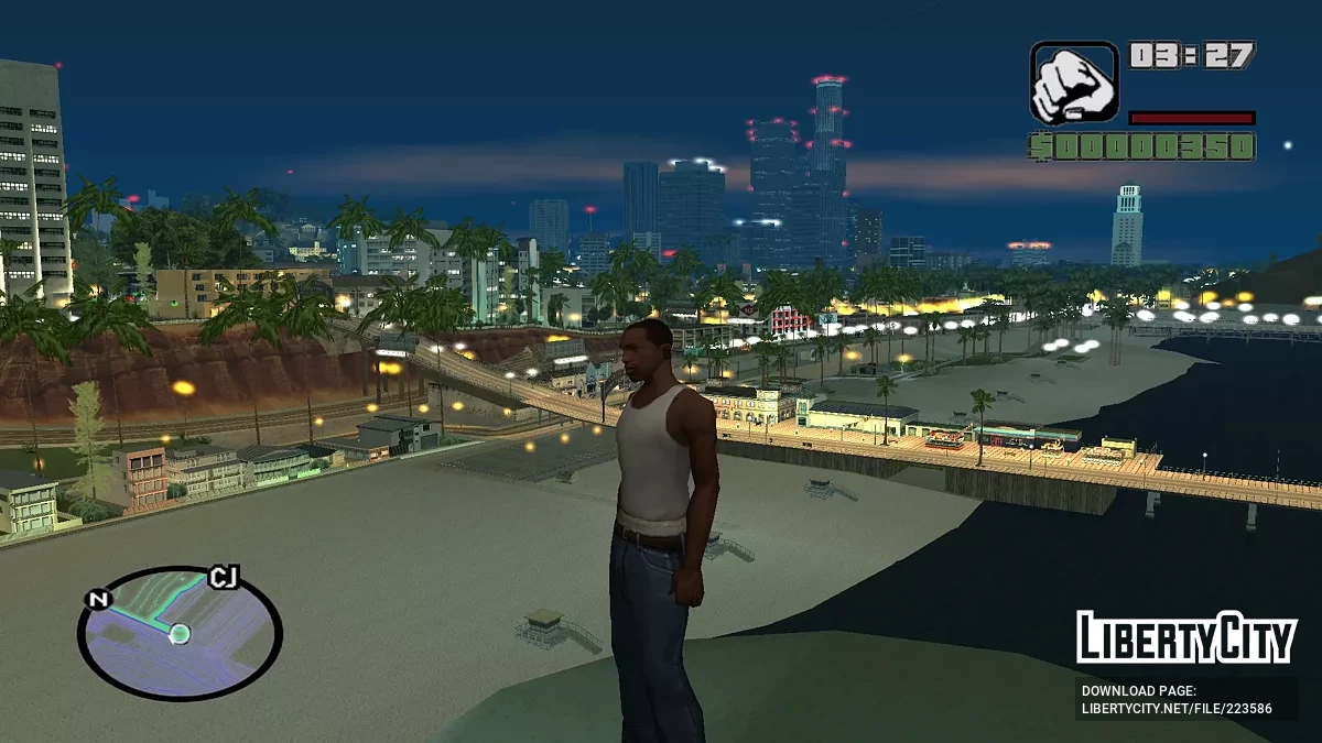 Isolines Neon Radar Map / GTA San Andreas