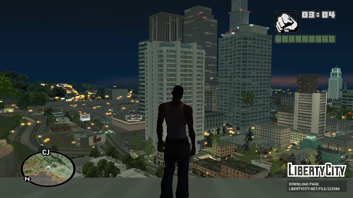 Isolines Neon Radar Map / GTA San Andreas