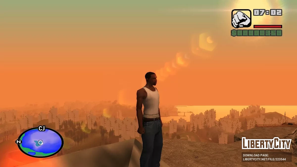 Карта высот в цвете (radar) / GTA San Andreas