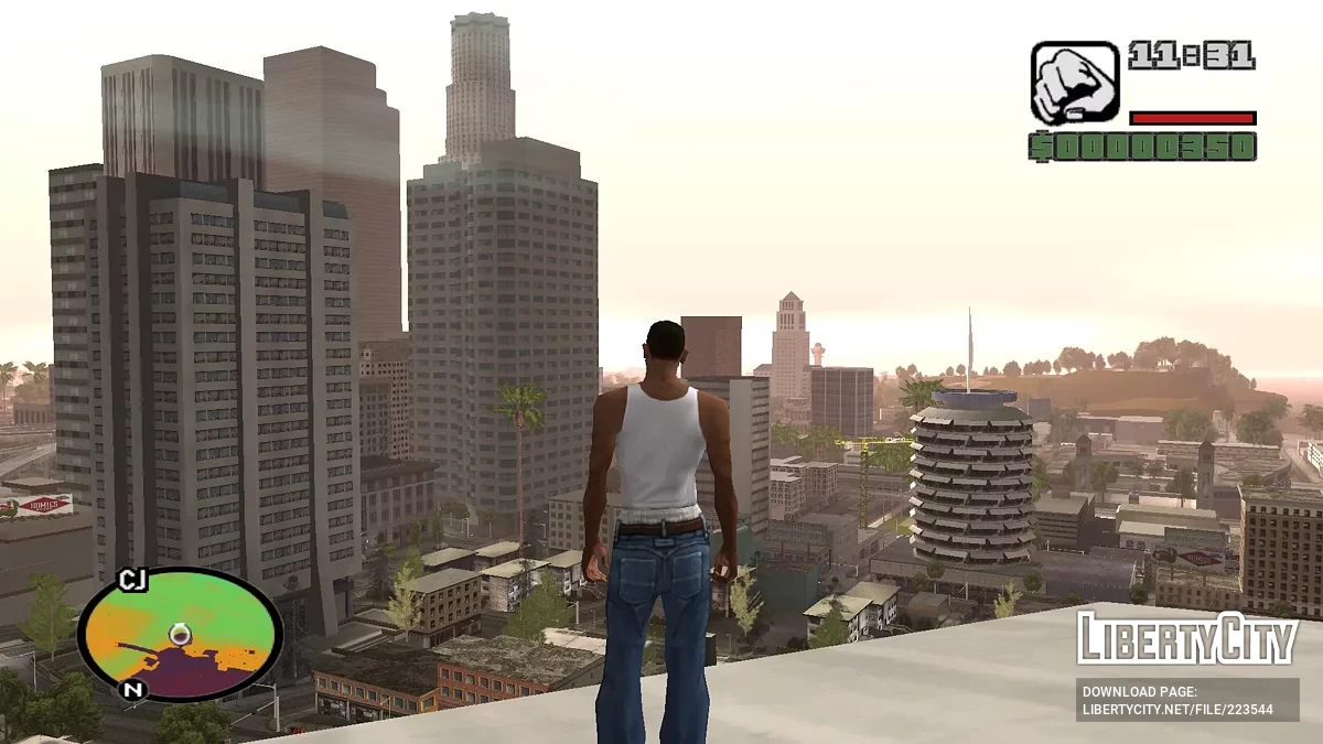 Карта высот в цвете (radar) / GTA San Andreas