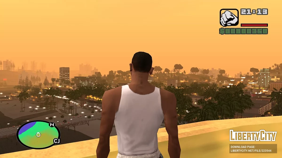 Карта высот в цвете (radar) / GTA San Andreas
