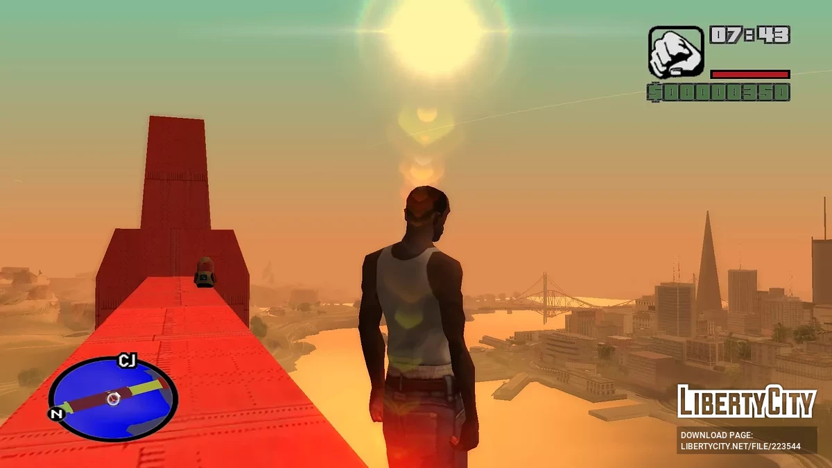 Карта высот в цвете (radar) / GTA San Andreas