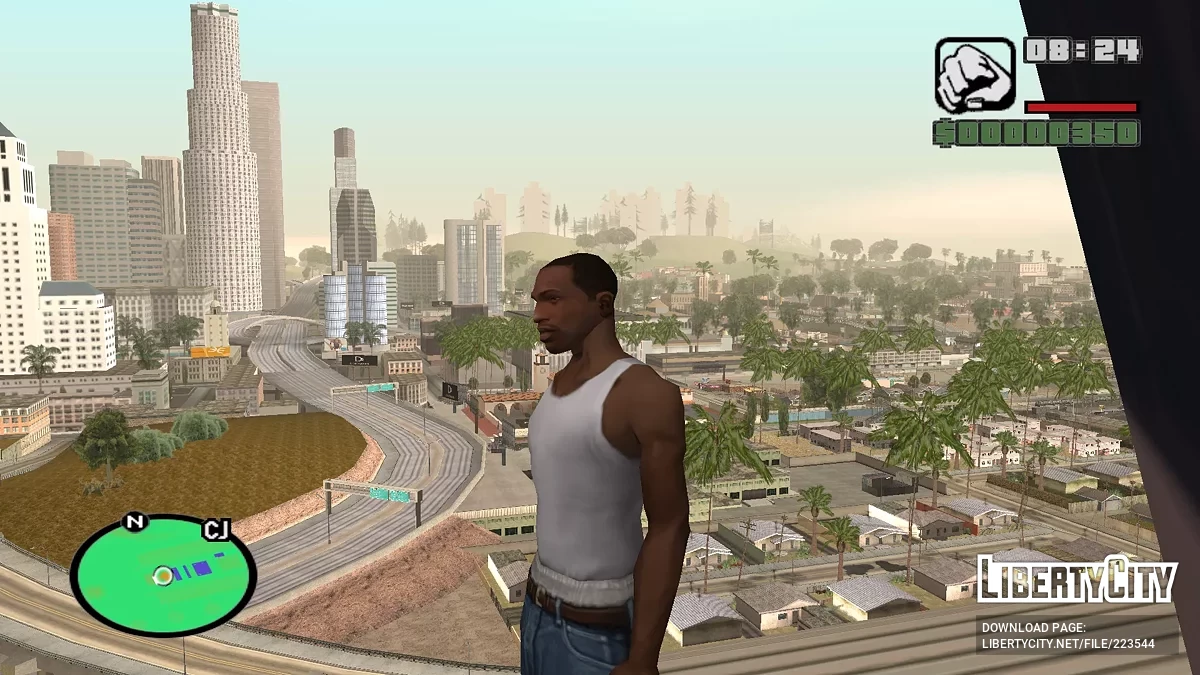 Карта высот в цвете (radar) / GTA San Andreas