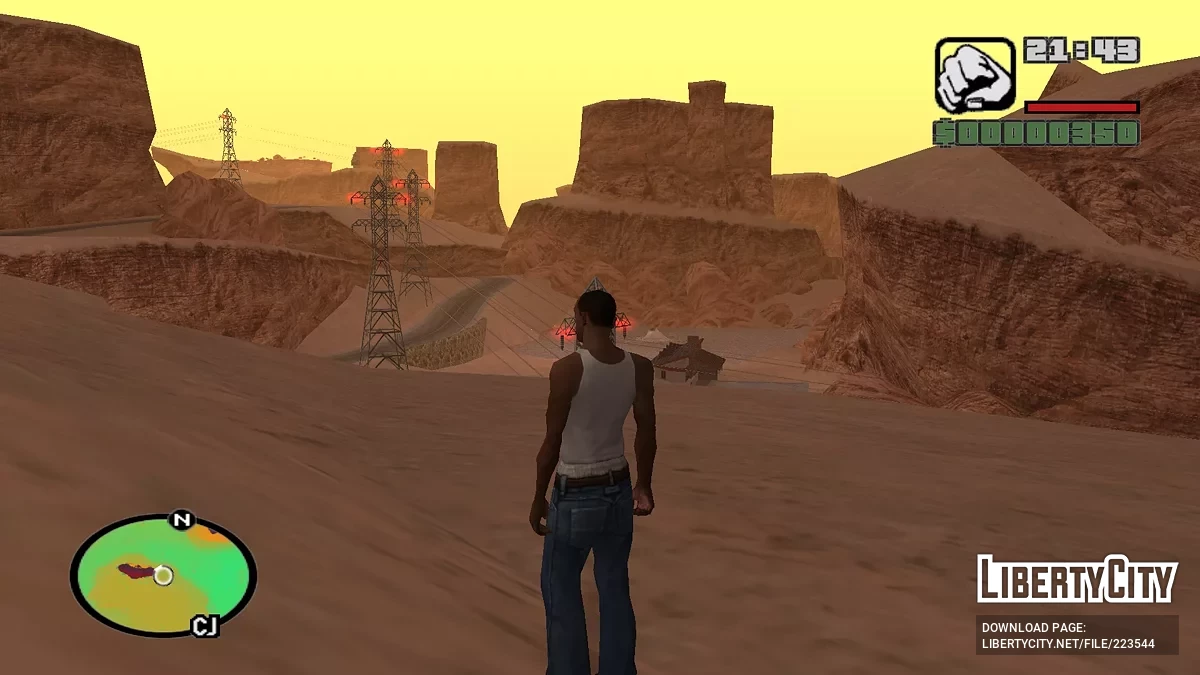 Карта высот в цвете (radar) / GTA San Andreas