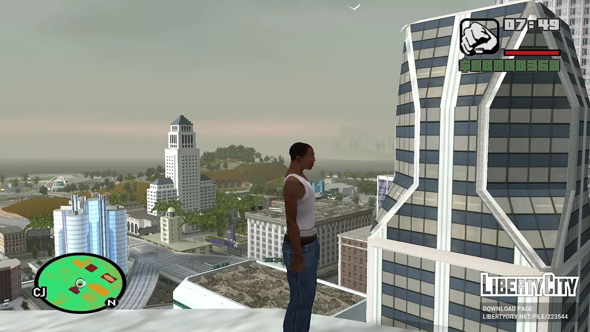 Карта высот в цвете (radar) / GTA San Andreas