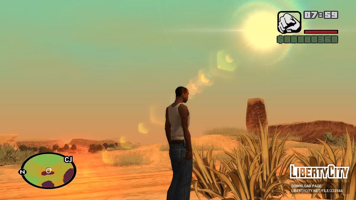 Карта высот в цвете (radar) / GTA San Andreas