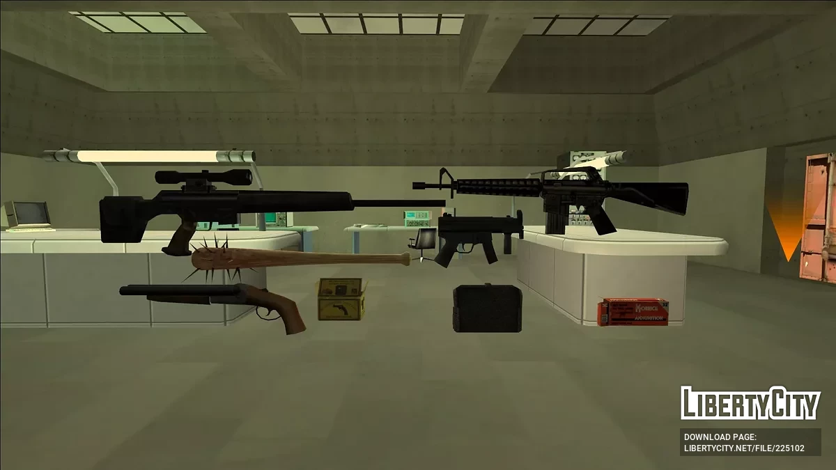Fixed models of Ammo packs and Guns / GTA San Andreas