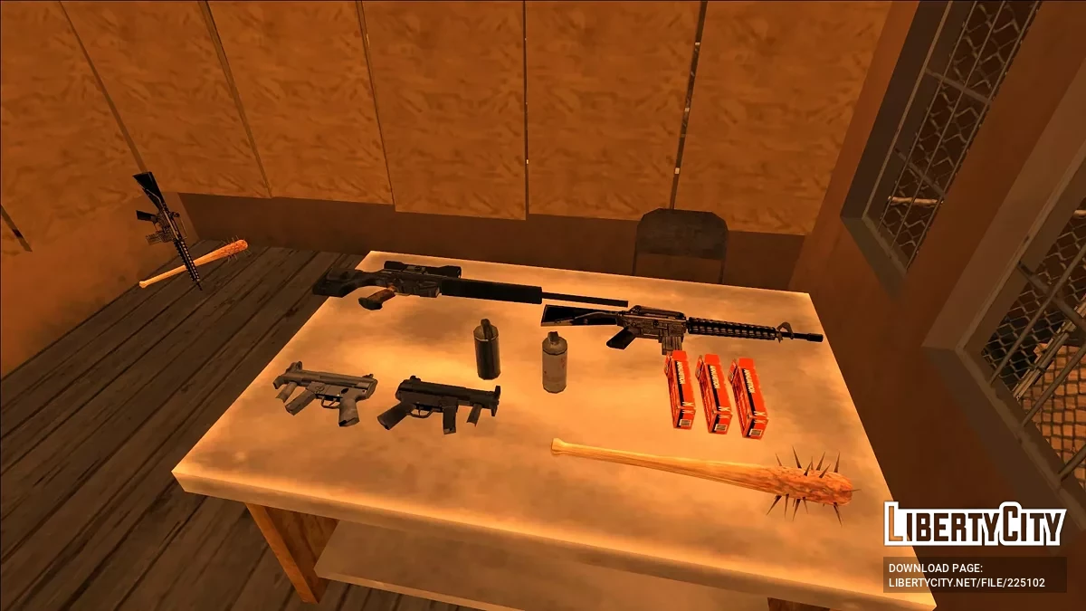 Fixed models of Ammo packs and Guns / GTA San Andreas