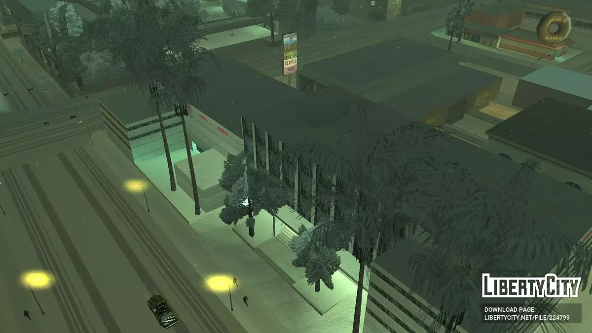 Новые текстуры госпиталя для зимних модификаций / GTA San Andreas