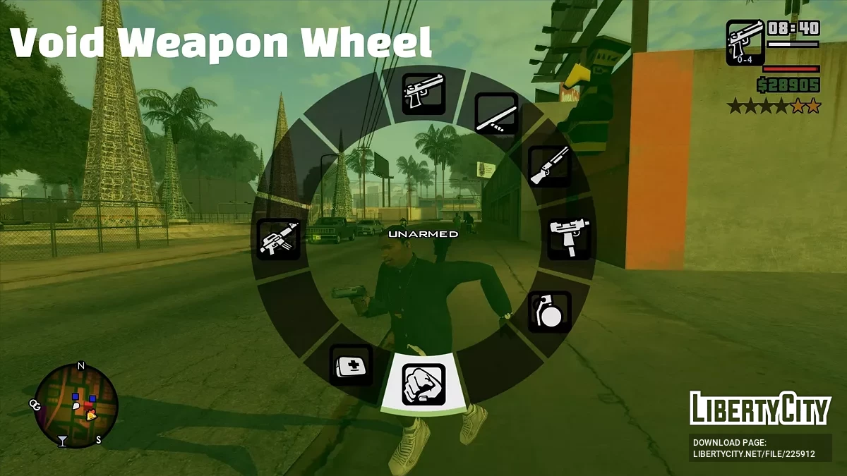 Иконки оружия от Nadalao, оформленные в стиле Stories-игр / GTA San Andreas
