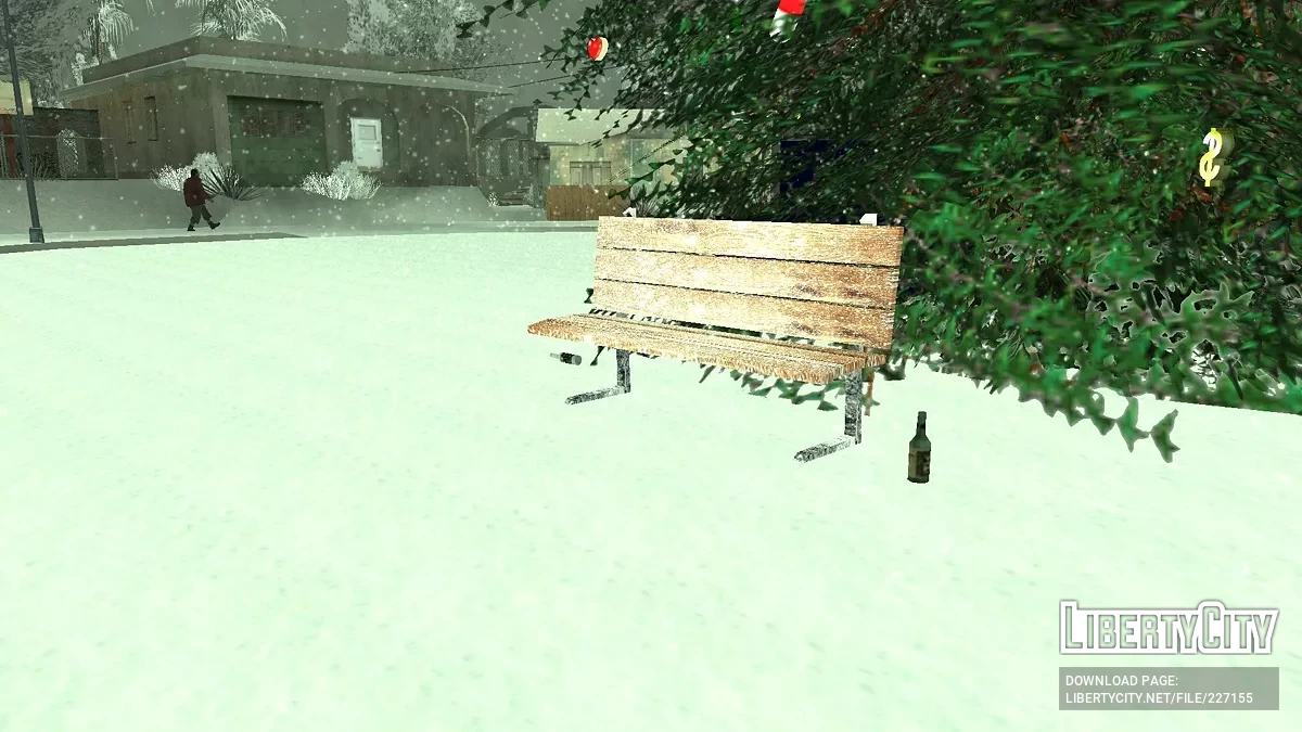 Скамейка для зимнего мода / GTA San Andreas