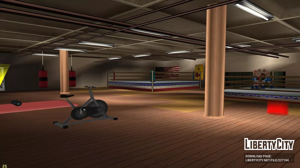 Обновлённые текстуры спортивного зала в HD / GTA San Andreas