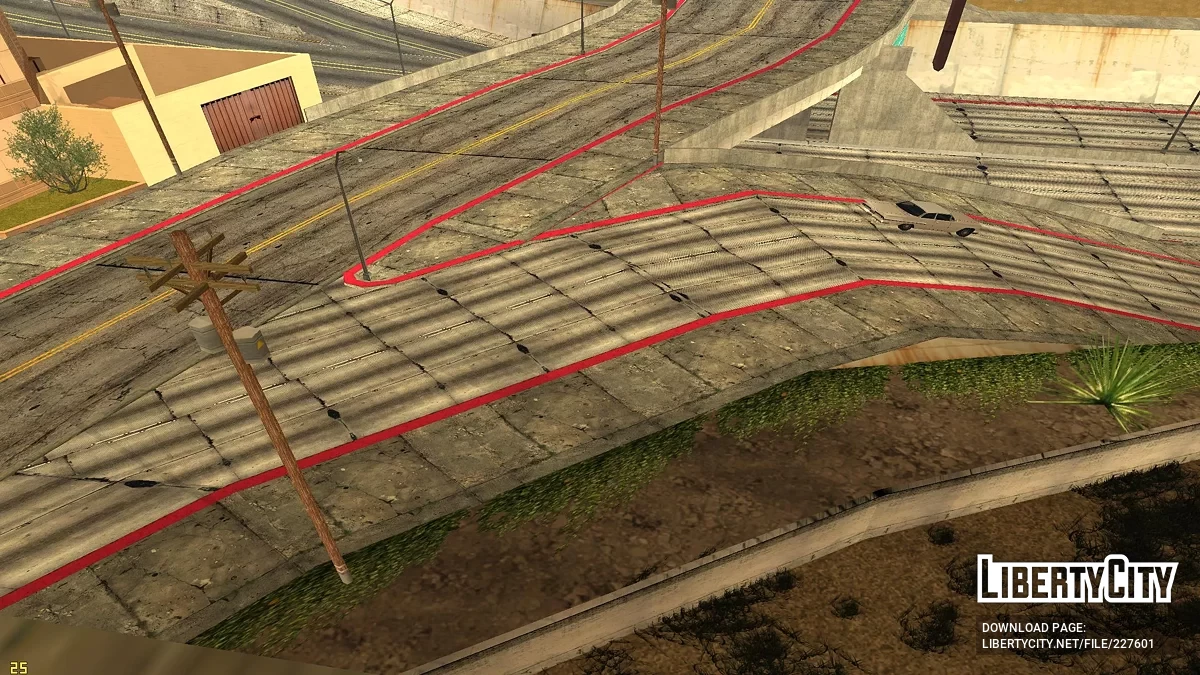 Текстуры дорог и тротуаров / GTA San Andreas