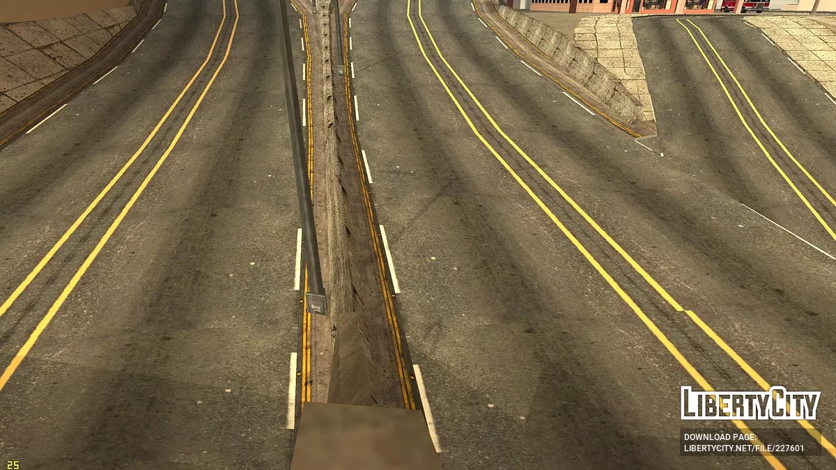 Текстуры дорог и тротуаров / GTA San Andreas