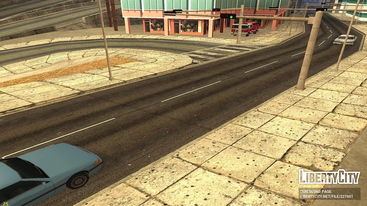Текстуры дорог и тротуаров / GTA San Andreas