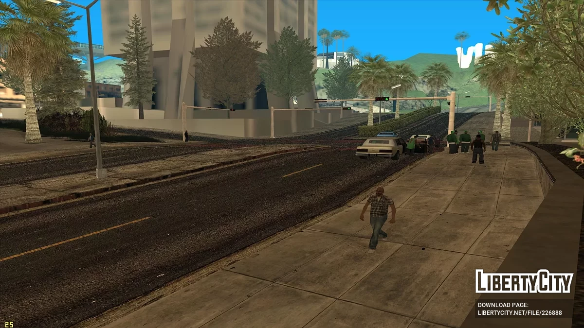 Новые тротуары и дороги / GTA San Andreas