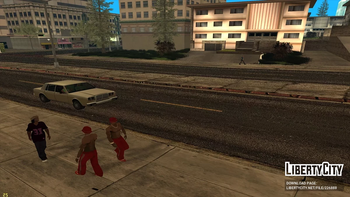 Новые тротуары и дороги / GTA San Andreas