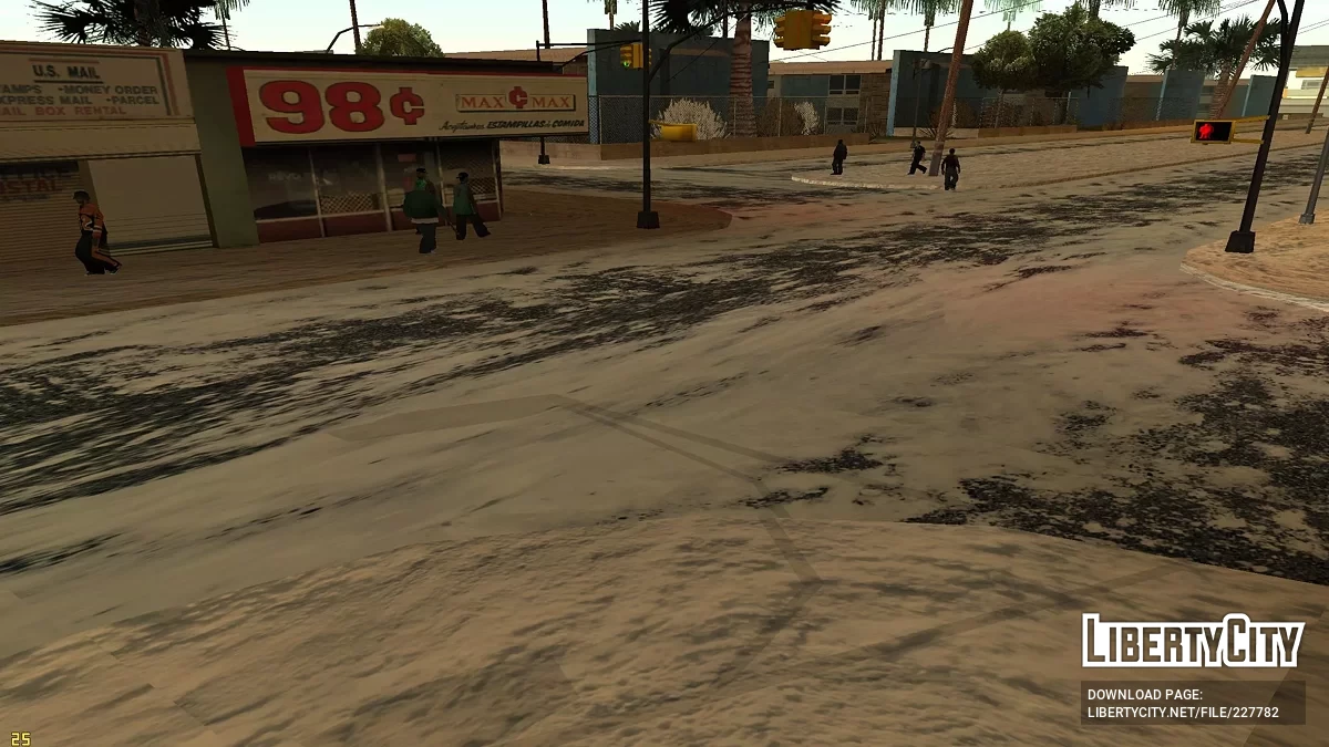 Зимние шоссе и дороги / GTA San Andreas