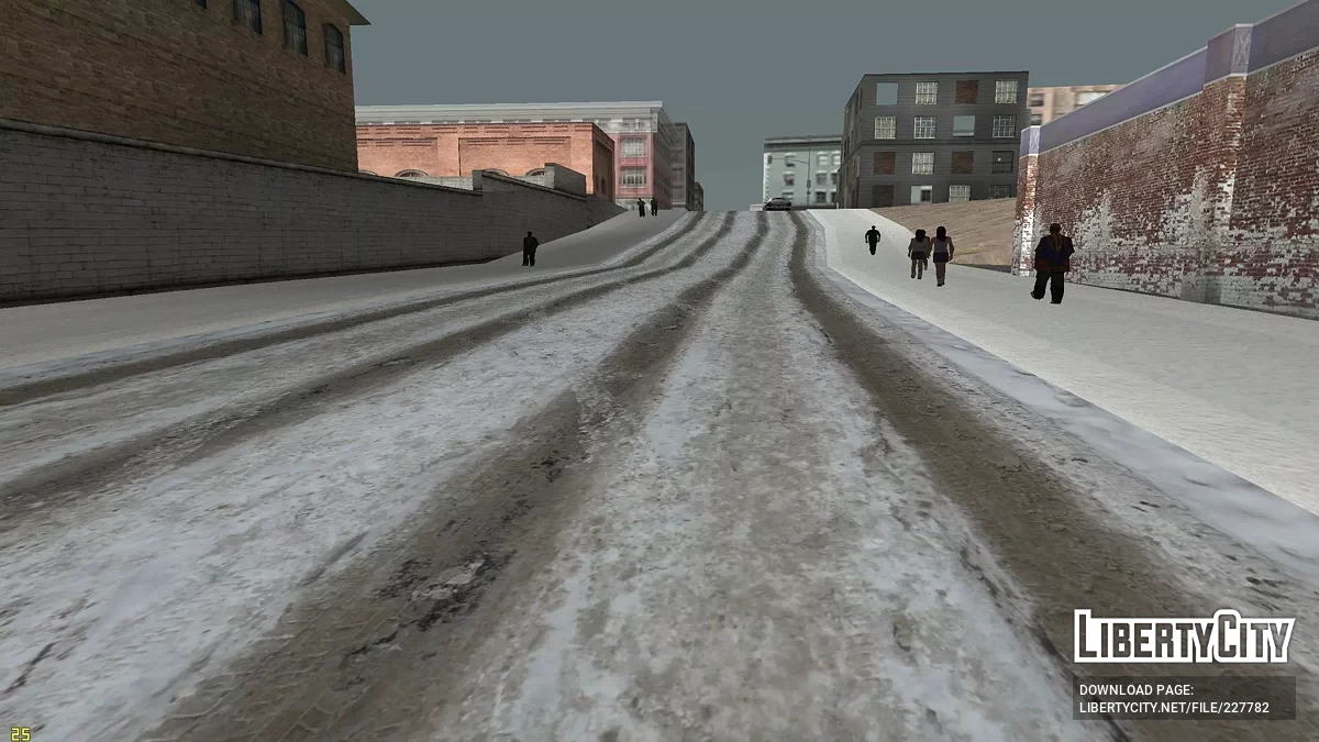 Зимние шоссе и дороги / GTA San Andreas