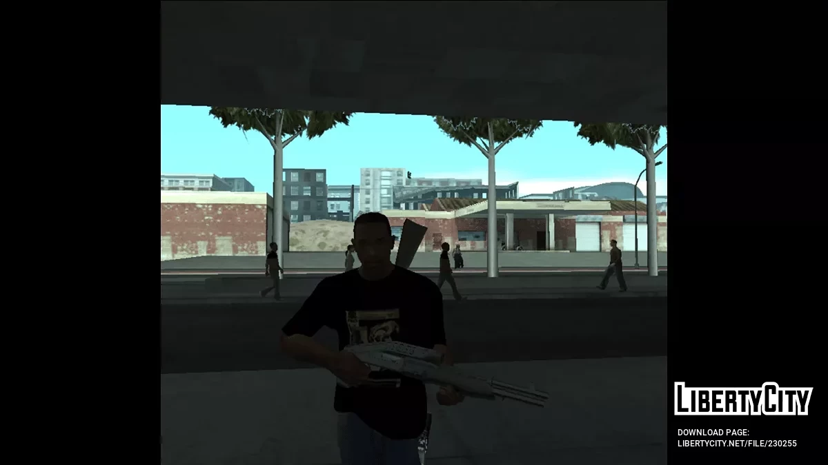 Классическая Черная Футболка / GTA San Andreas