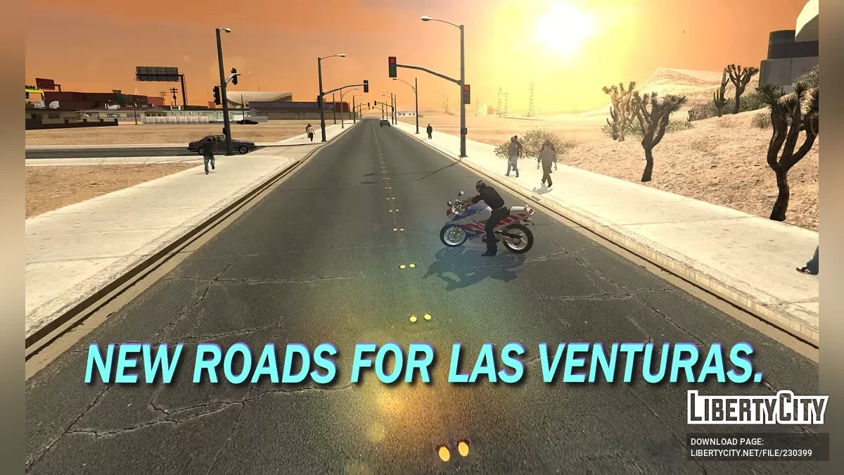 Новые дороги и шоссе Лас-Вентурас / GTA San Andreas