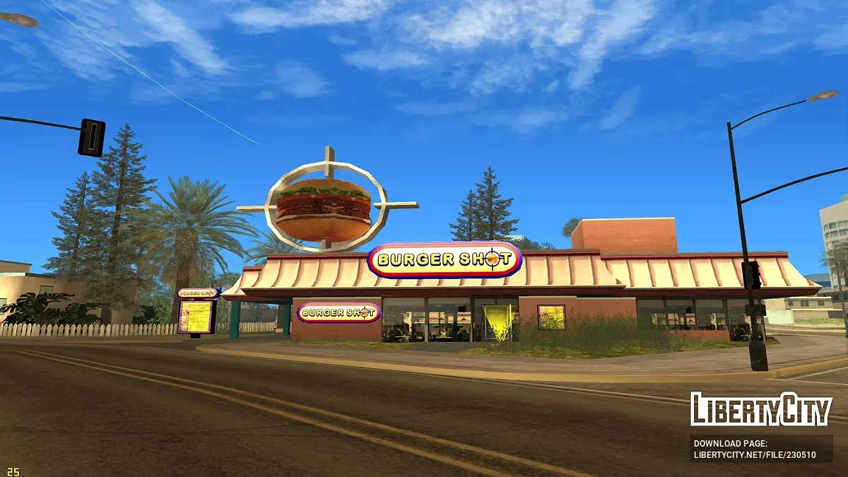 Заправки и бургерные в HD / GTA San Andreas