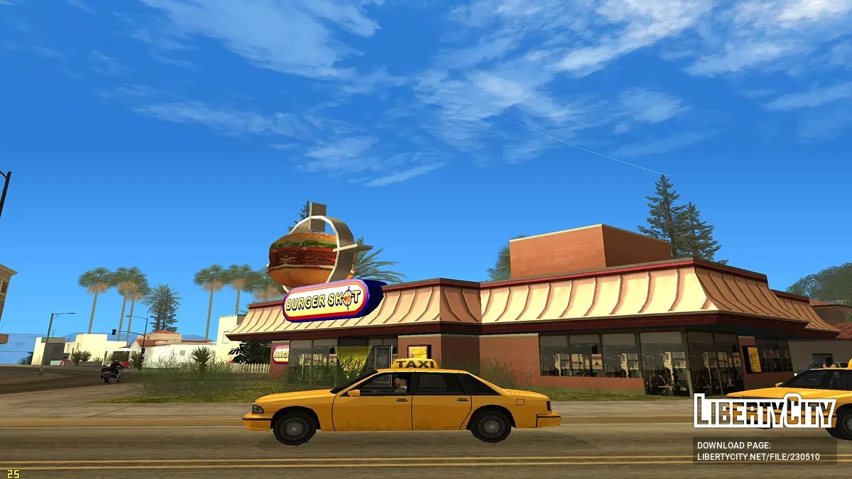 Заправки и бургерные в HD / GTA San Andreas