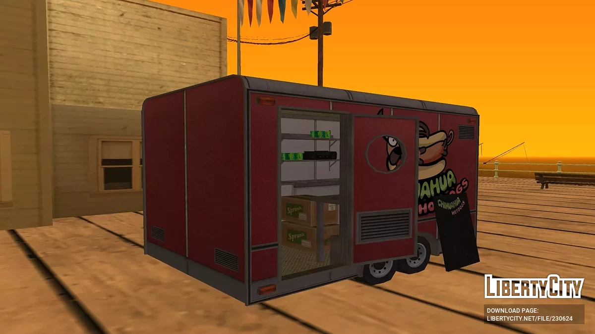 Тележки c едой и киоски из GTA 5 / GTA San Andreas