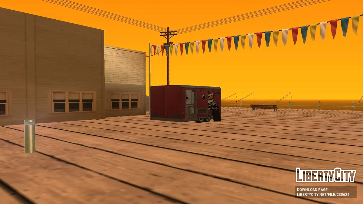 Тележки c едой и киоски из GTA 5 / GTA San Andreas