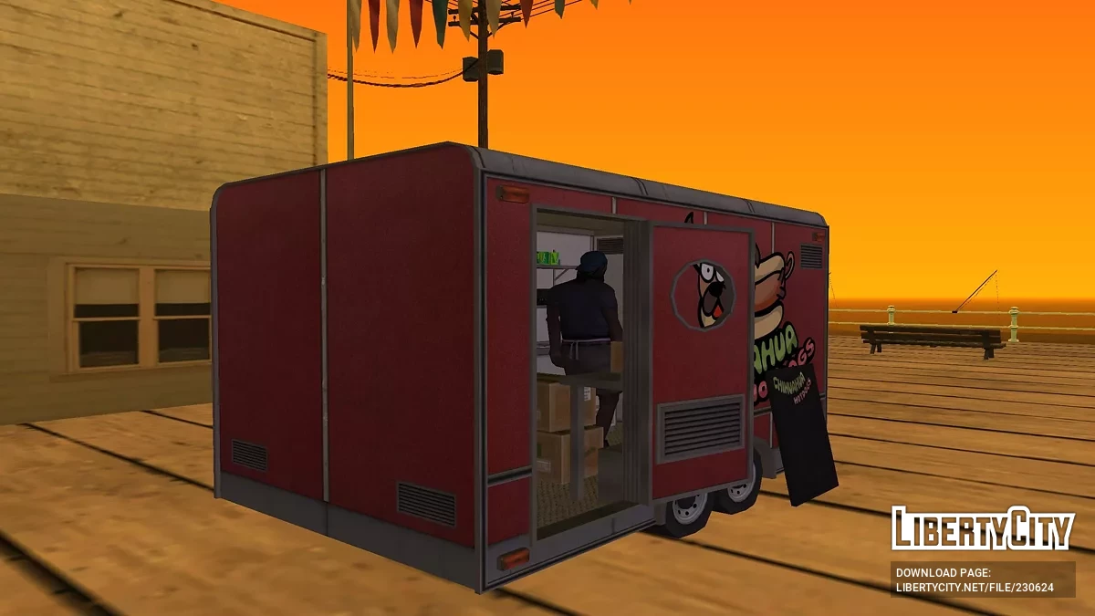 Тележки c едой и киоски из GTA 5 / GTA San Andreas