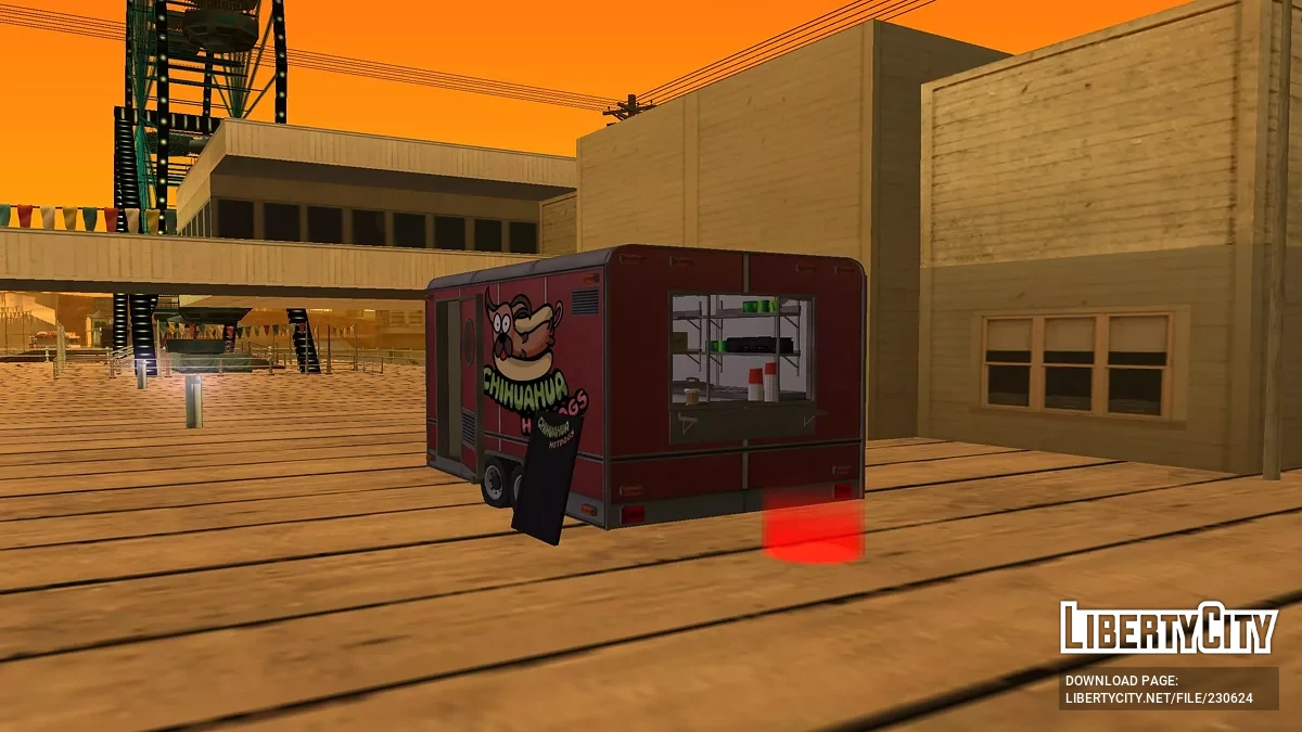 Тележки c едой и киоски из GTA 5 / GTA San Andreas