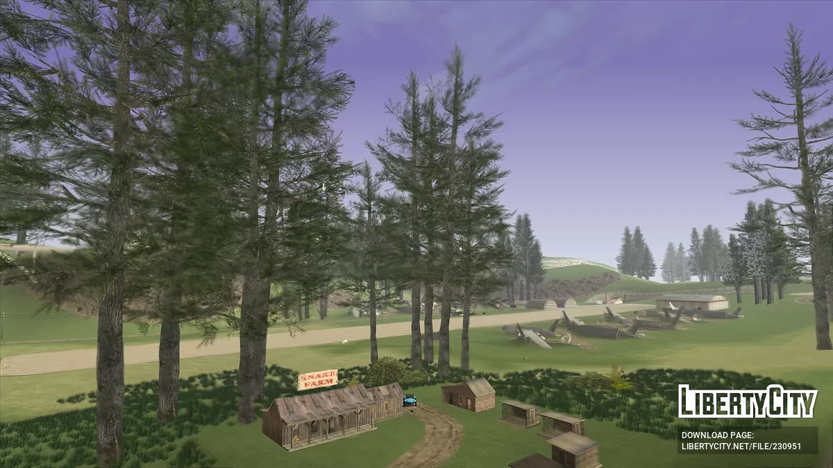 Моды на растительность и улучшения освещения / GTA San Andreas